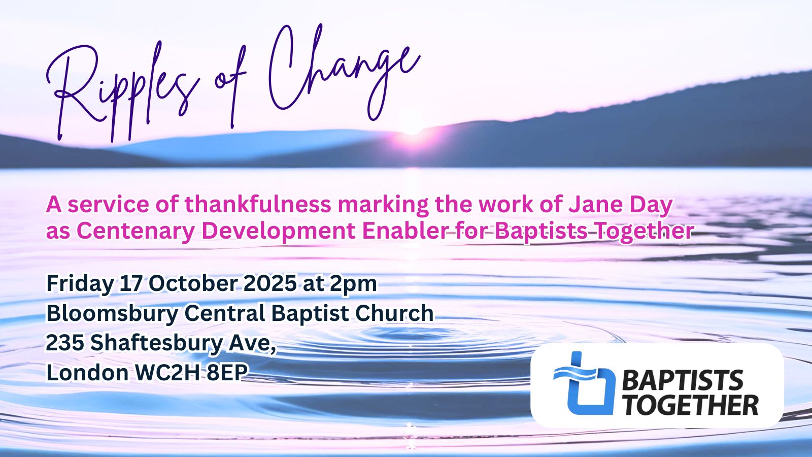 Ripples of Change Event