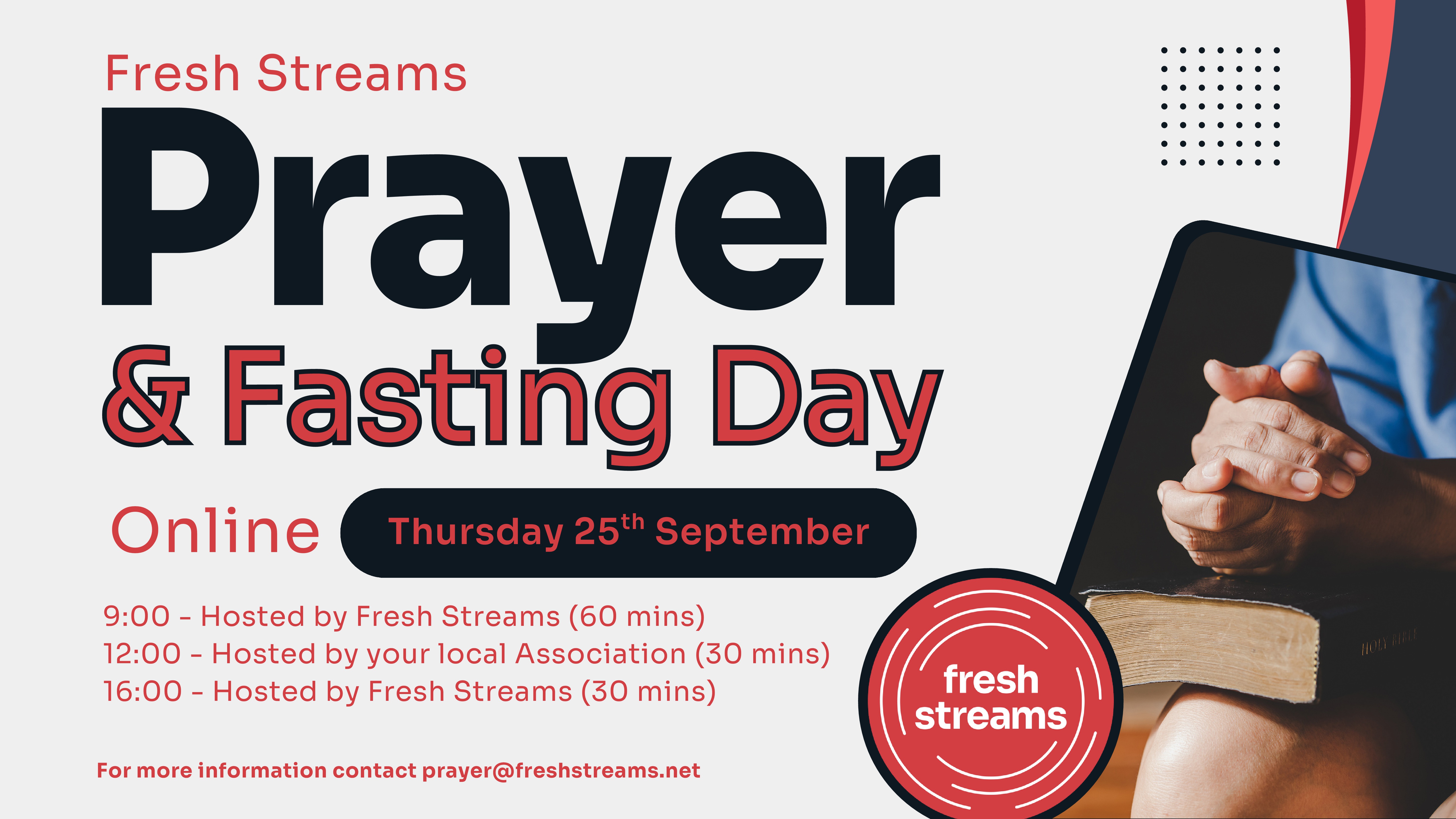 Fresh Stream Day of Prayer Sep