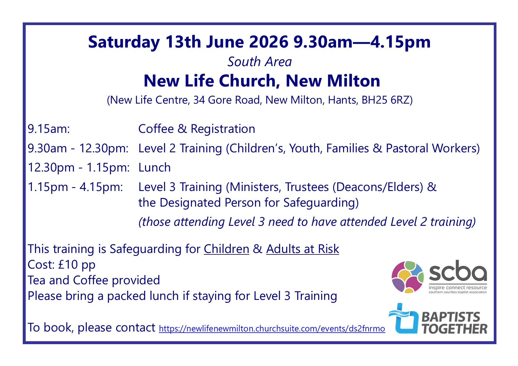 New Life Safeguarding Training