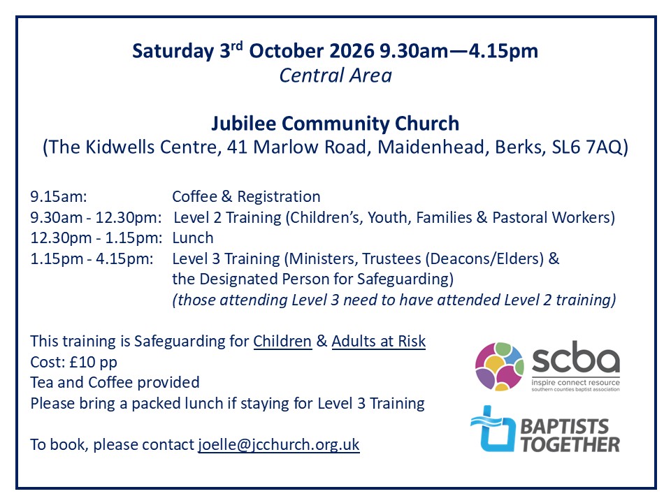 Jubilee Safeguarding Training 