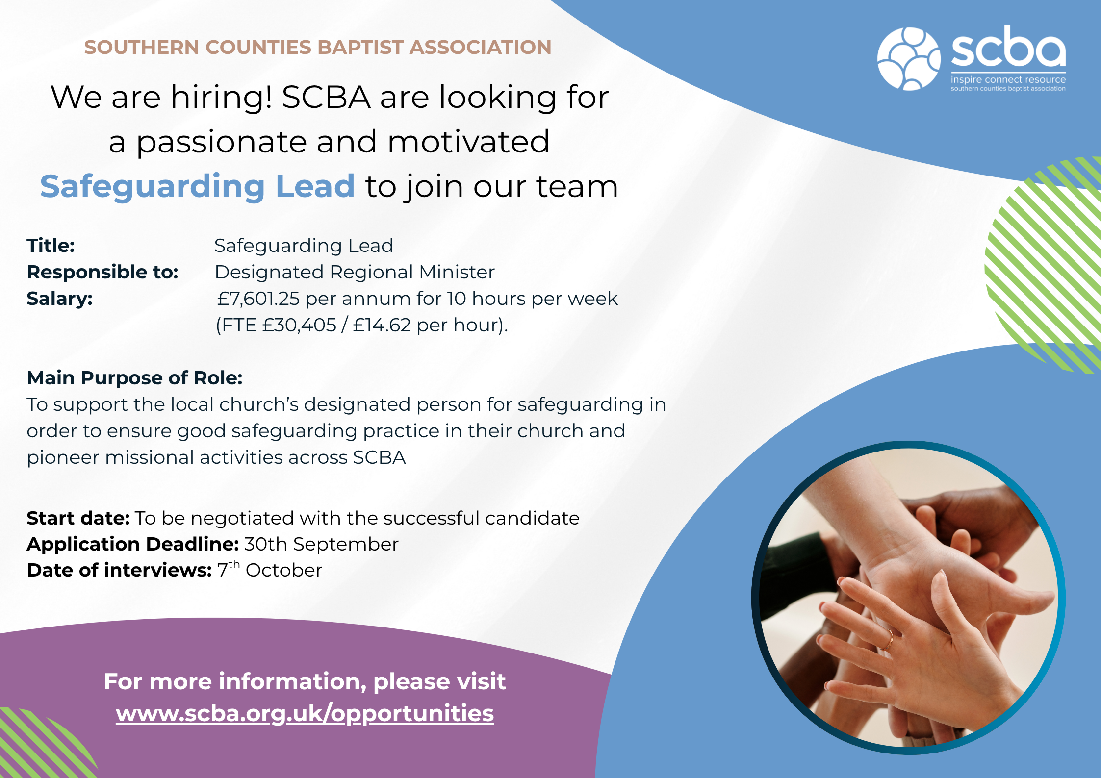 Safeguarding Lead Advert 1
